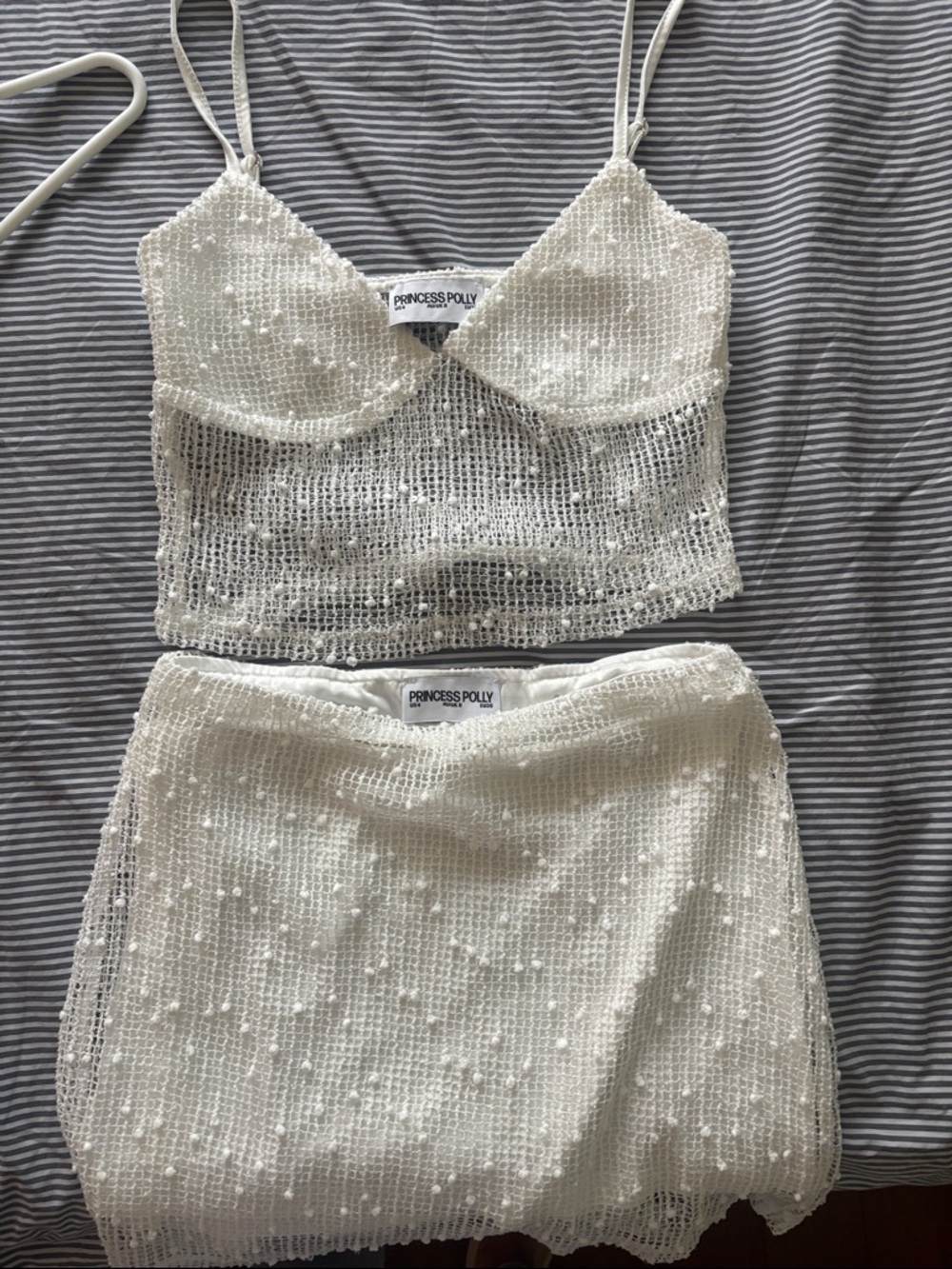 Princess Polly White Beaded Mini Skirt - Picture 5 of 6